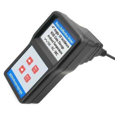 Medidor retrorrefletor -4° Ângulo de Incidência e 8GB de Espaço de Armazenamento de Dados para Temperatura Ambiente -5C- 50C