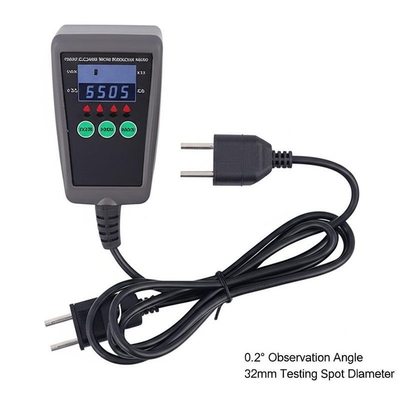 Medidor retro refletivo altamente preciso com fonte de alimentação de 6V DC Ângulo de observação de 0,2° Diâmetro do ponto de teste de 32mm