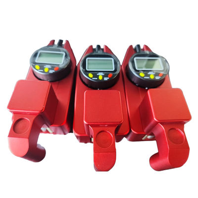 Medição Precisa da Espessura de Marcas Rodoviárias Vermelhas com Precisão de 0,02mm